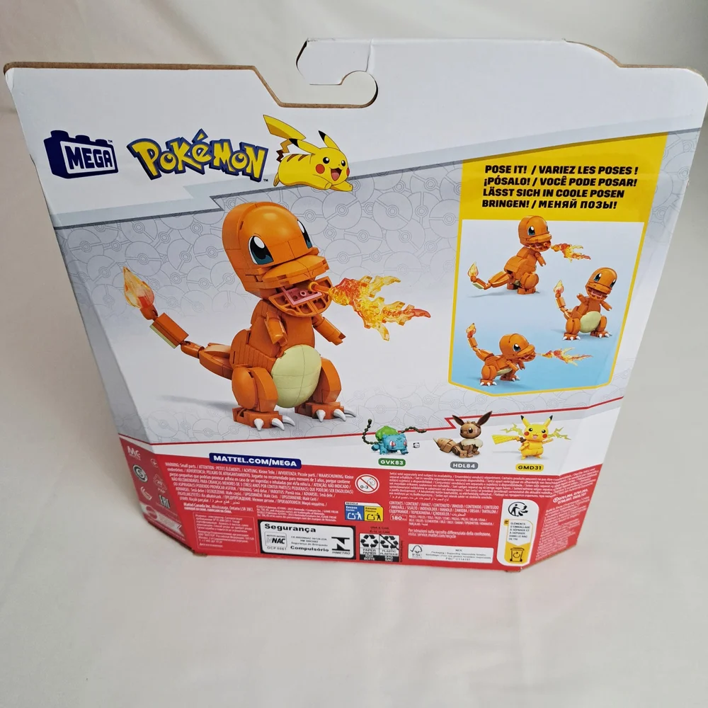 Mega Pokémon Charmander Building Set - Orange and Yellow